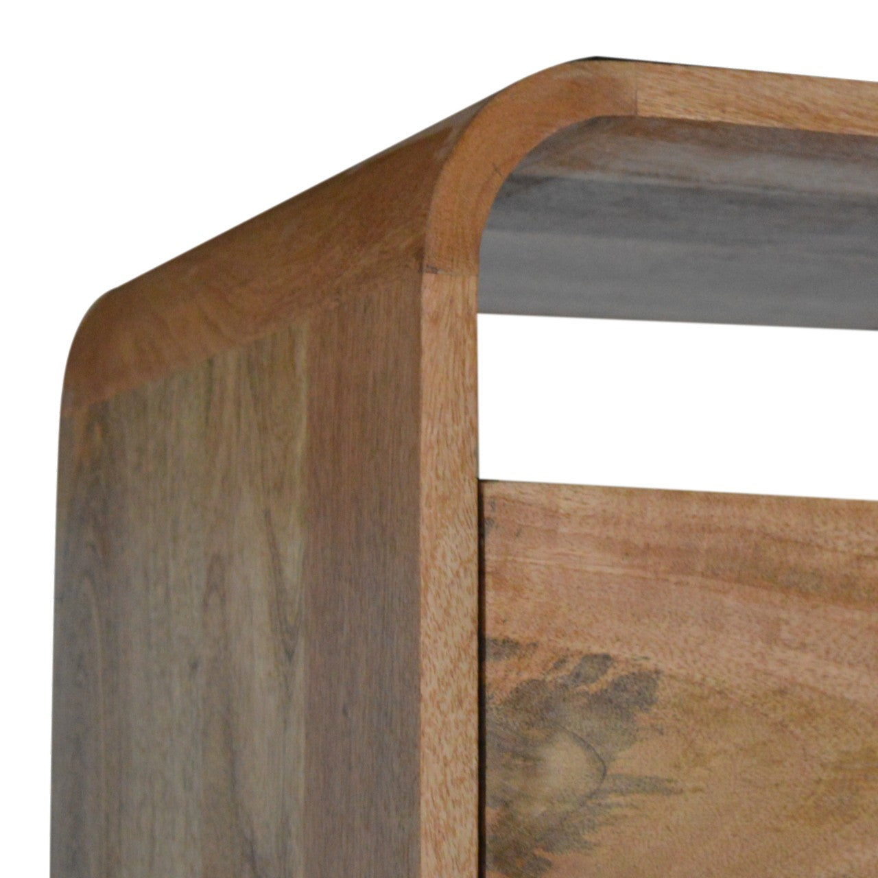 London Bedside 2-Drawer Mango Wood Nightstand