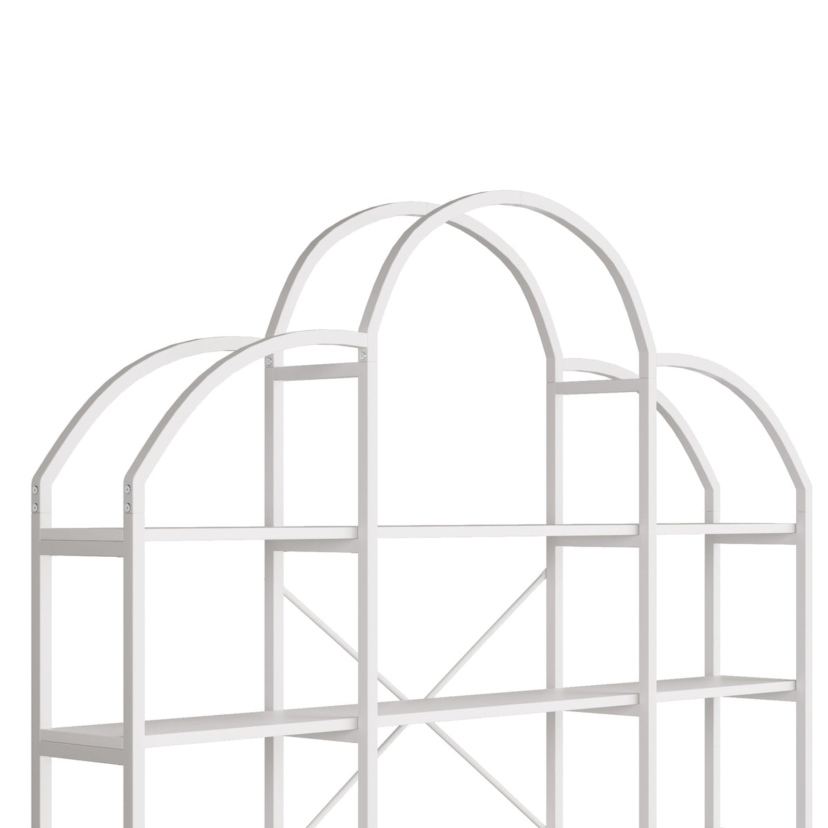 Shelf 170x26x190cm 5-Tier Cloud Shape - White
