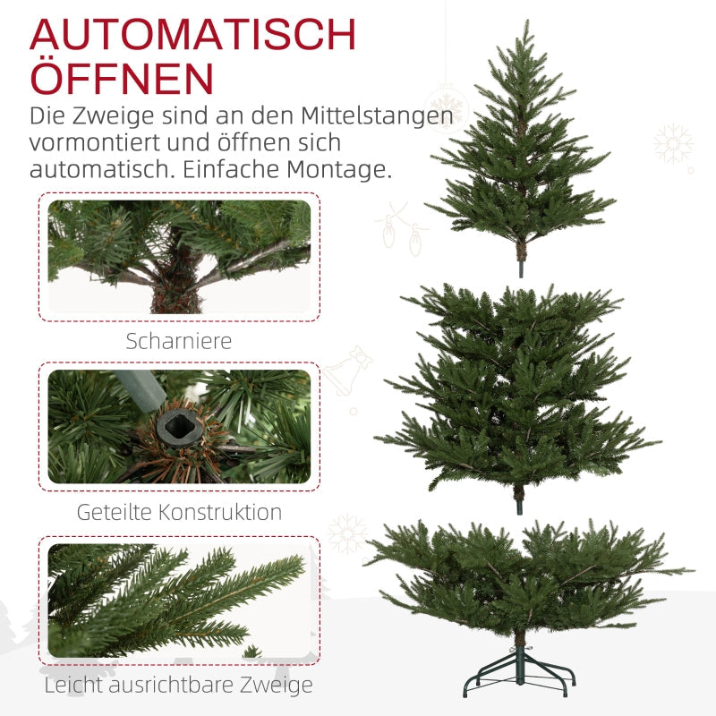 Christmas Tree 183 cm, Realistic, Quick Assembly, Fire-Resistant Plastic