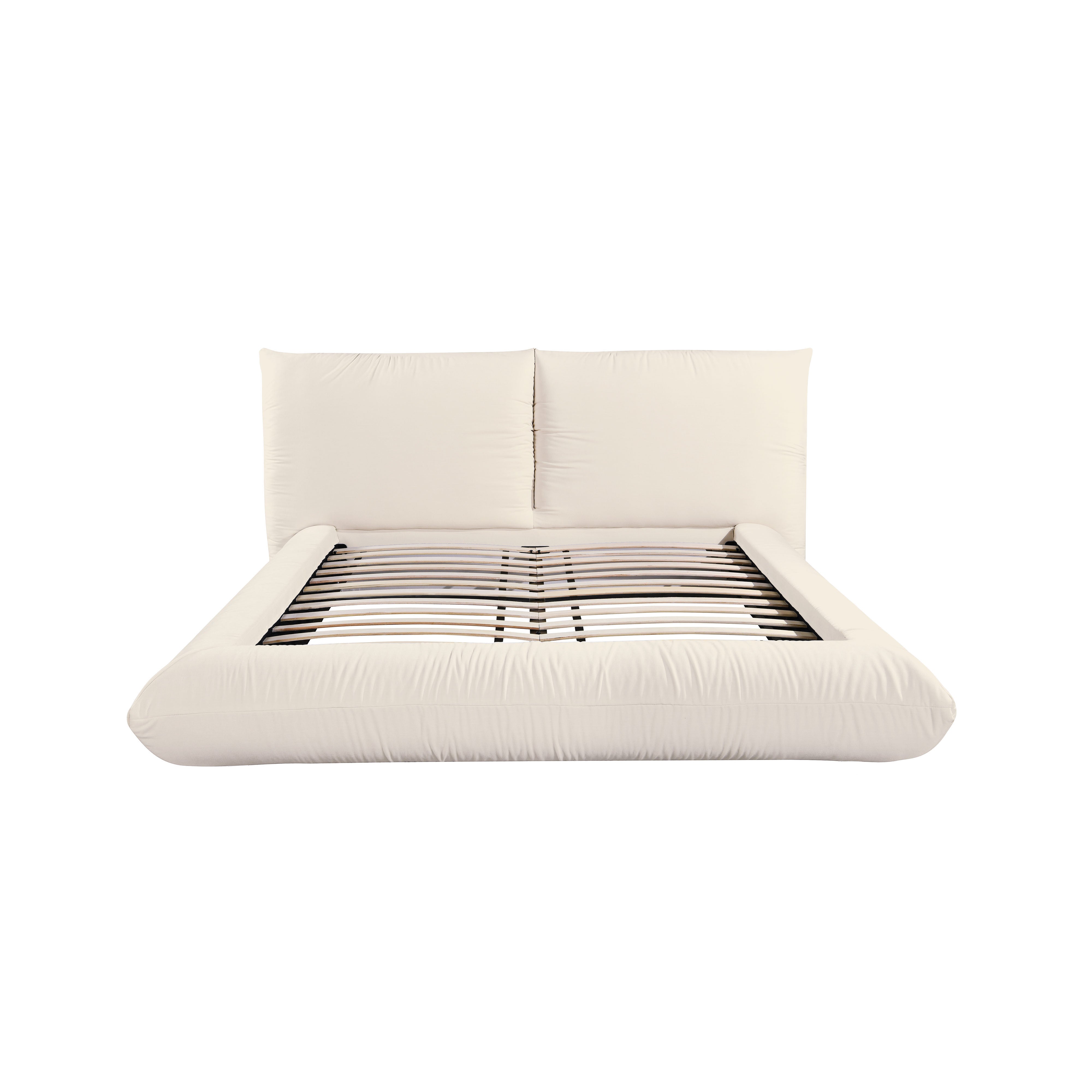 Romp Super King Bed 100% Recycled Linen Cream