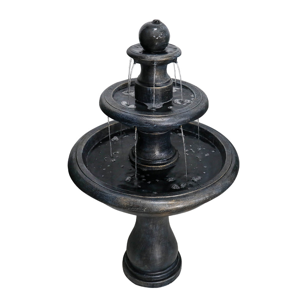 Fountain 115cm High Modern Outdoor Electric Pump, Concrete