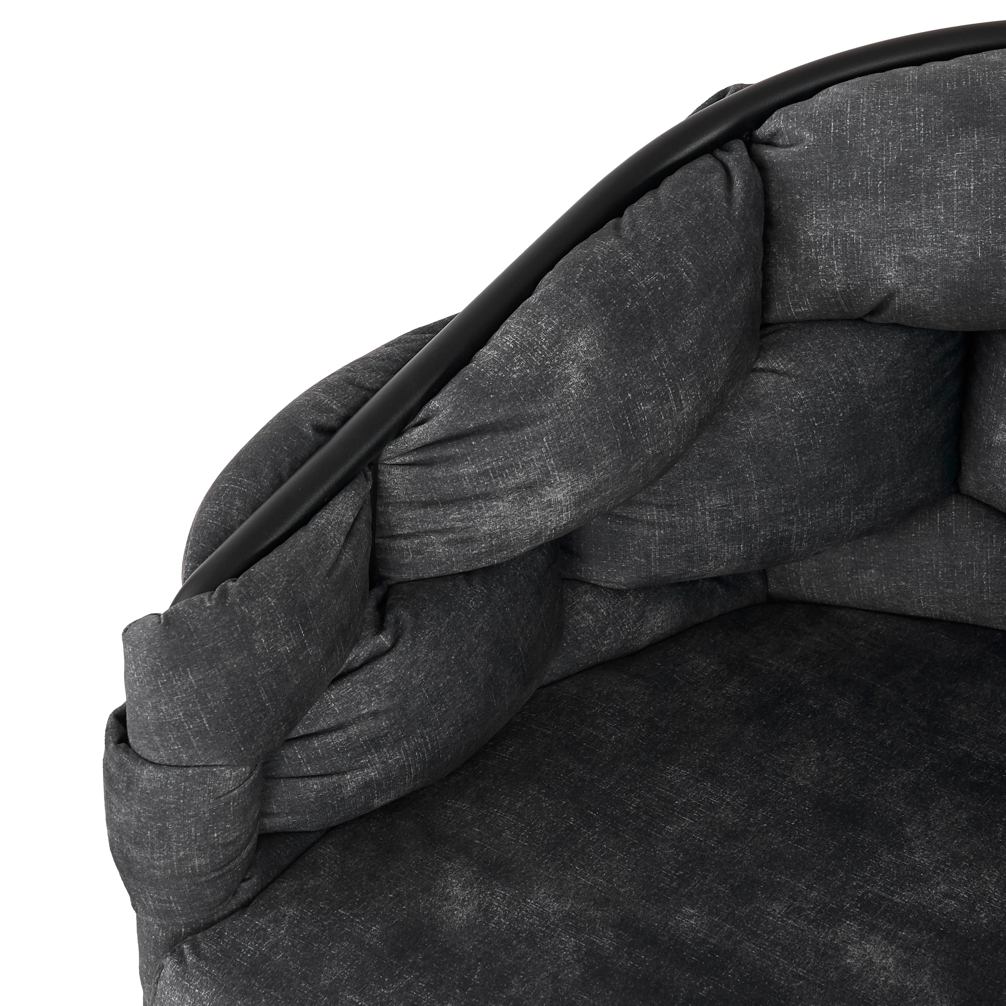 Luxury Velvet Swivel Chairs (Set of 6) 360° Rotatable Ergonomic - Grey