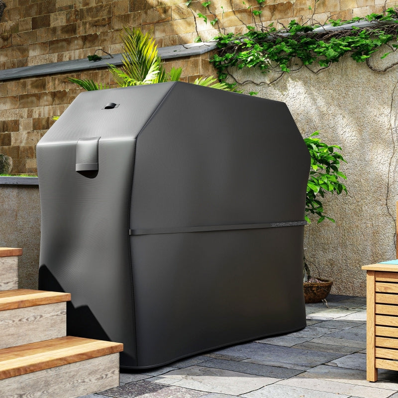 Grill Cover Weatherproof Gas BBQ Cover 600D Oxford Black