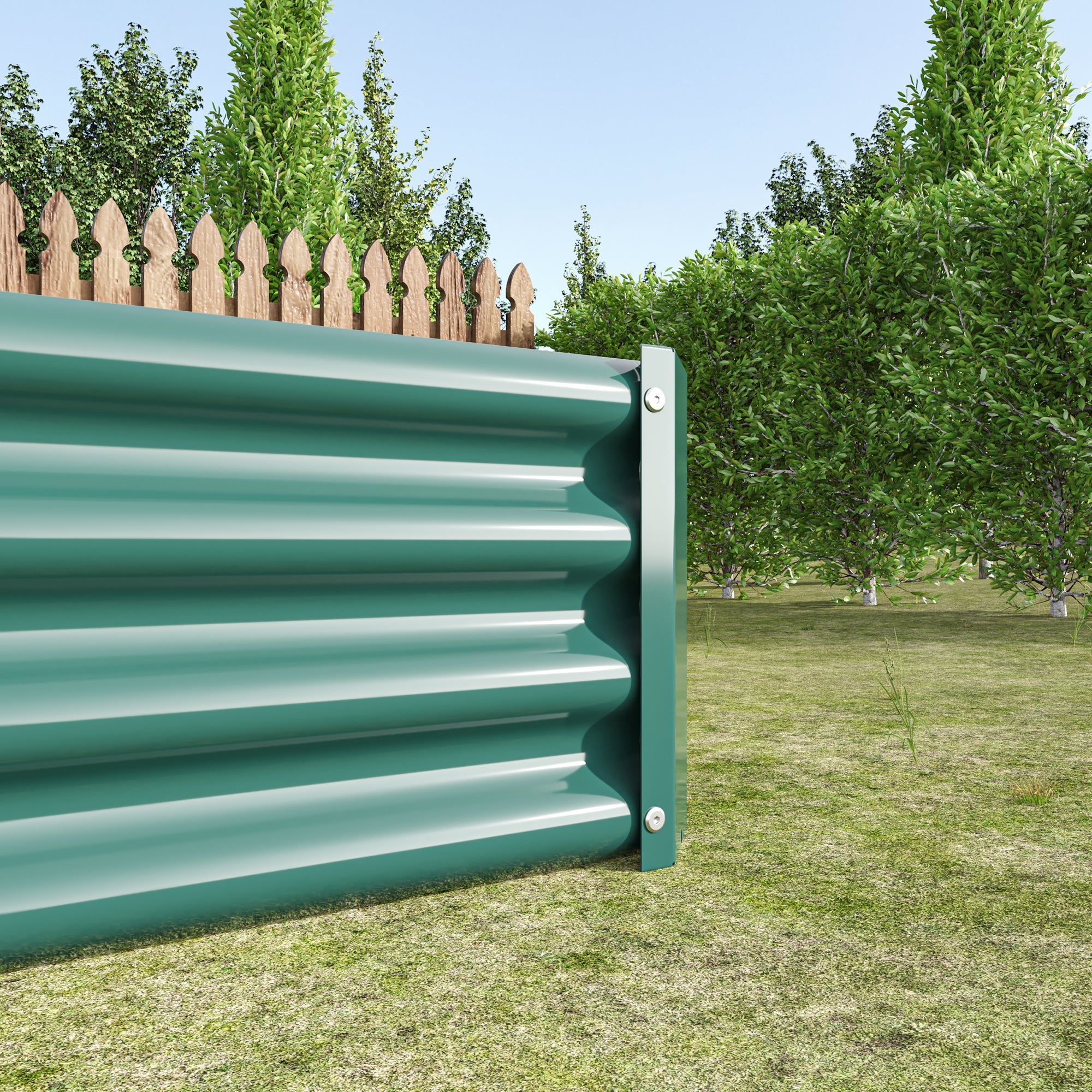 Raised Bed, Metal Plant Garden Bed made of Sheet Steel, Anthracite