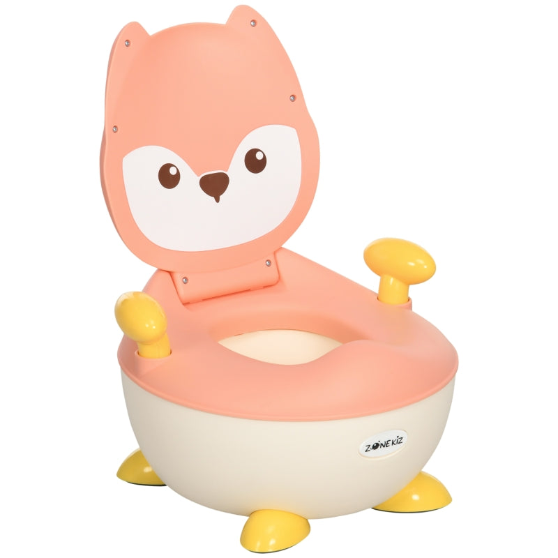 ZONEKIZ Potty, non-slip inner pot splash guard, fox design