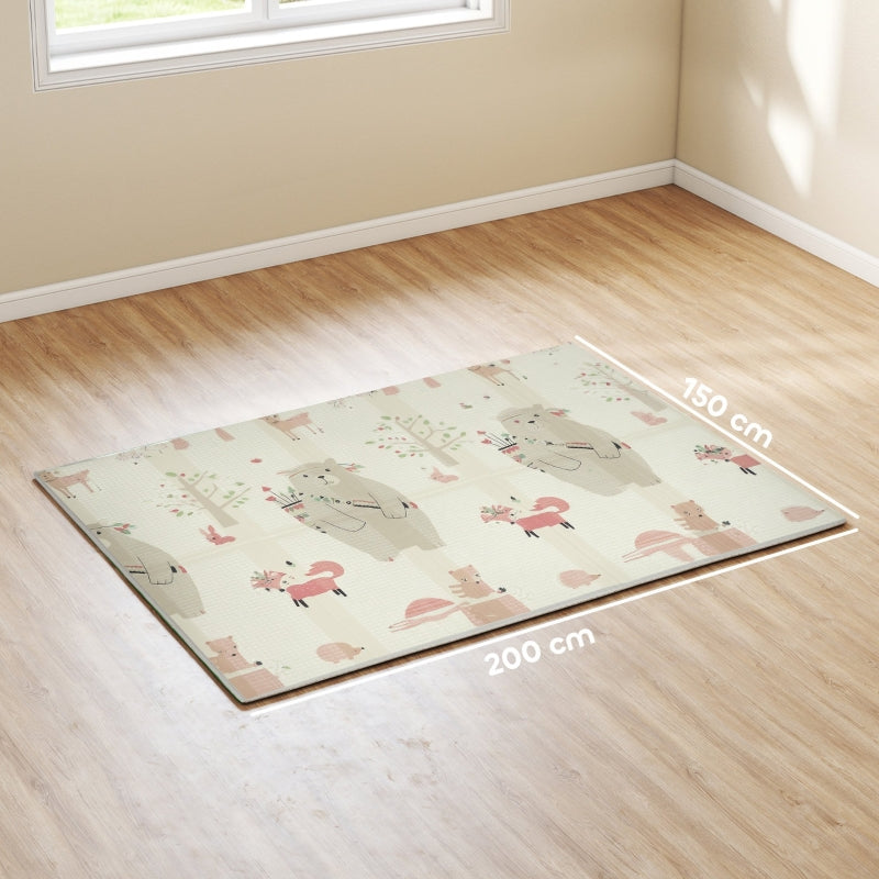 Baby Play Mat, Animal Pattern 1.5cm Thick Non-Slip Foam