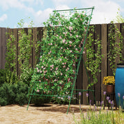 Steel Trellis A-Frame Climbing Aid 101x133x227cm Rustproof Green