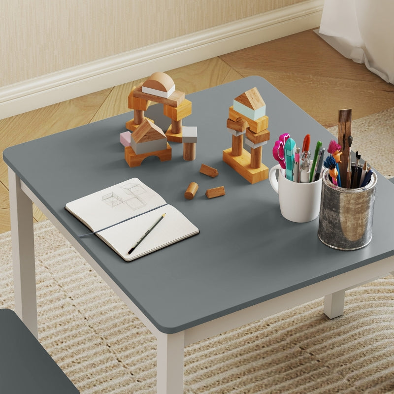 Children's Table Set 3-Piece 56x52x48 cm - Grey