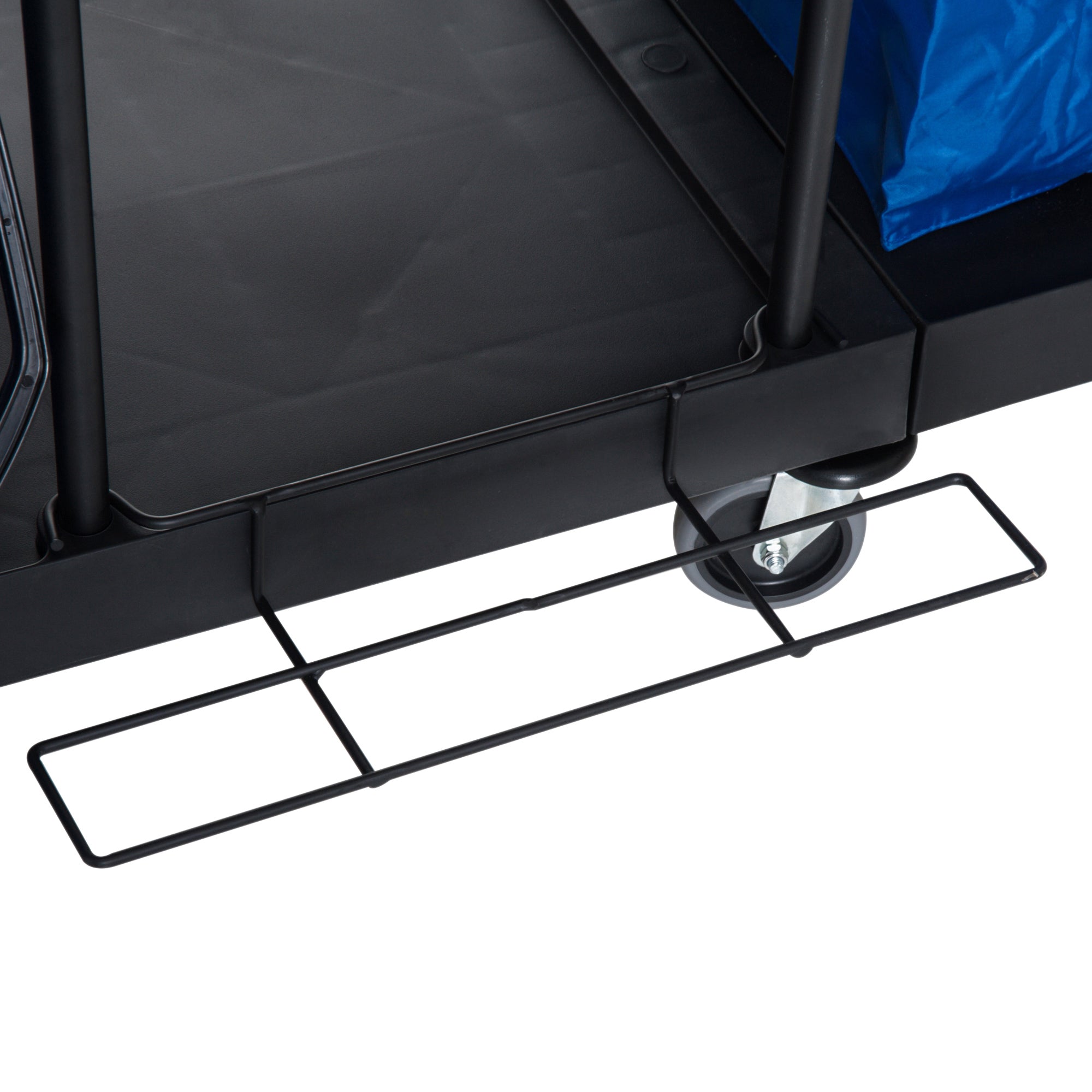 Cleaning Trolley 4-Wheel System Professional Cleaning 111x63.3x103cm, Black/Blue/Orange