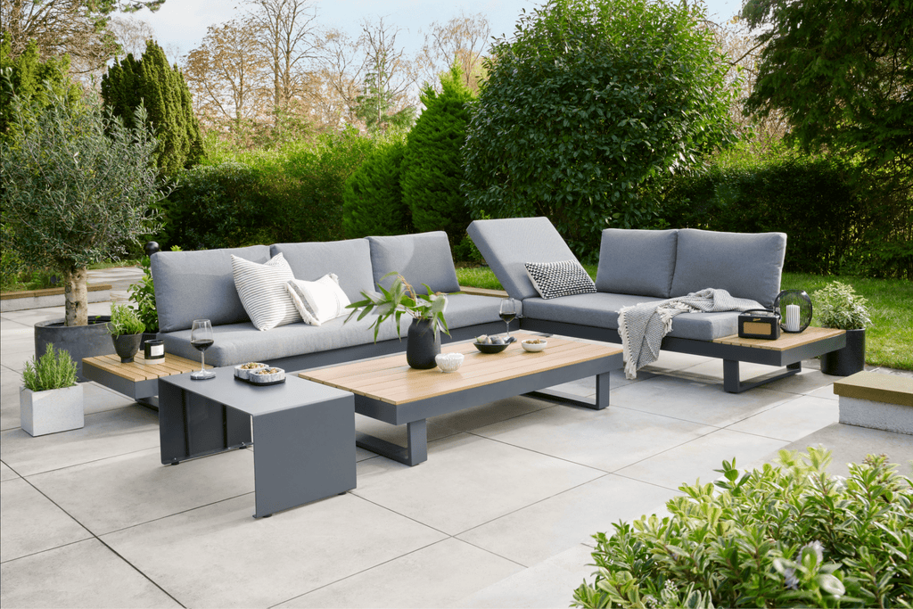 Easton Large Corner Sofa Set With Sun Recliner - Rathwood Store