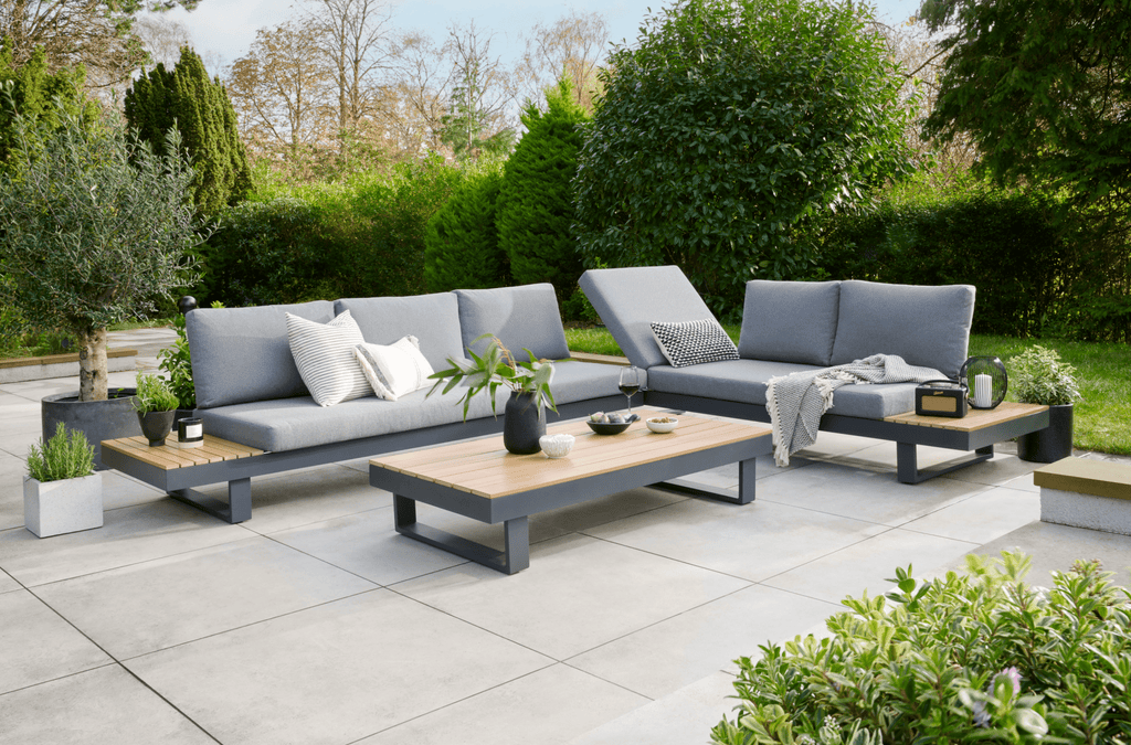Easton Large Corner Sofa Set With Sun Recliner - Rathwood Store