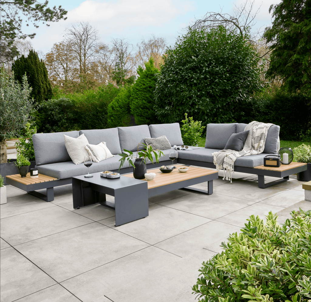 Easton Large Corner Sofa Set With Sun Recliner - Rathwood Store