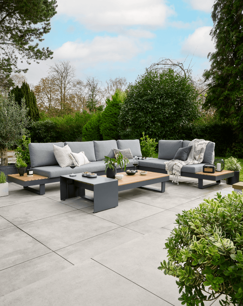 Easton Large Corner Sofa Set With Sun Recliner - Rathwood Store