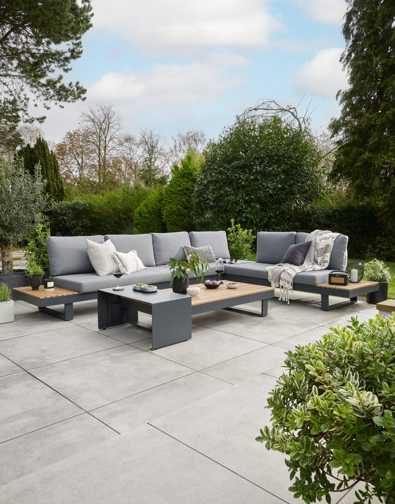 Easton Large Corner Sofa Set With Sun Recliner - Rathwood Store