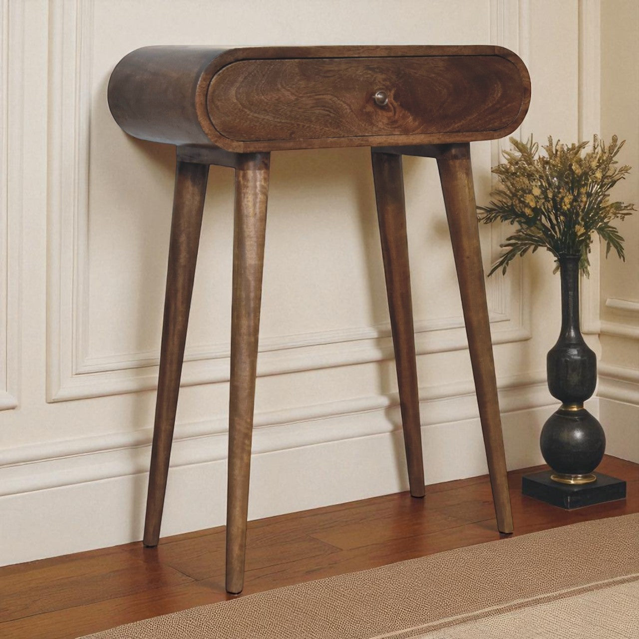 Mini London Console Table, Key Product Points, Gray
