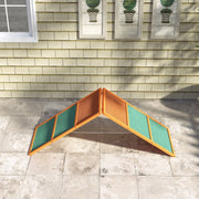 Agility Dog Ramp, Foldable, Adjustable Height, Non-Slip, Fir Wood