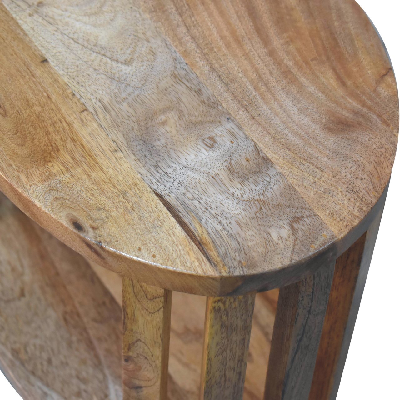 Ariella Single Open Shelf Bedside Piece, Solid Wood Brown