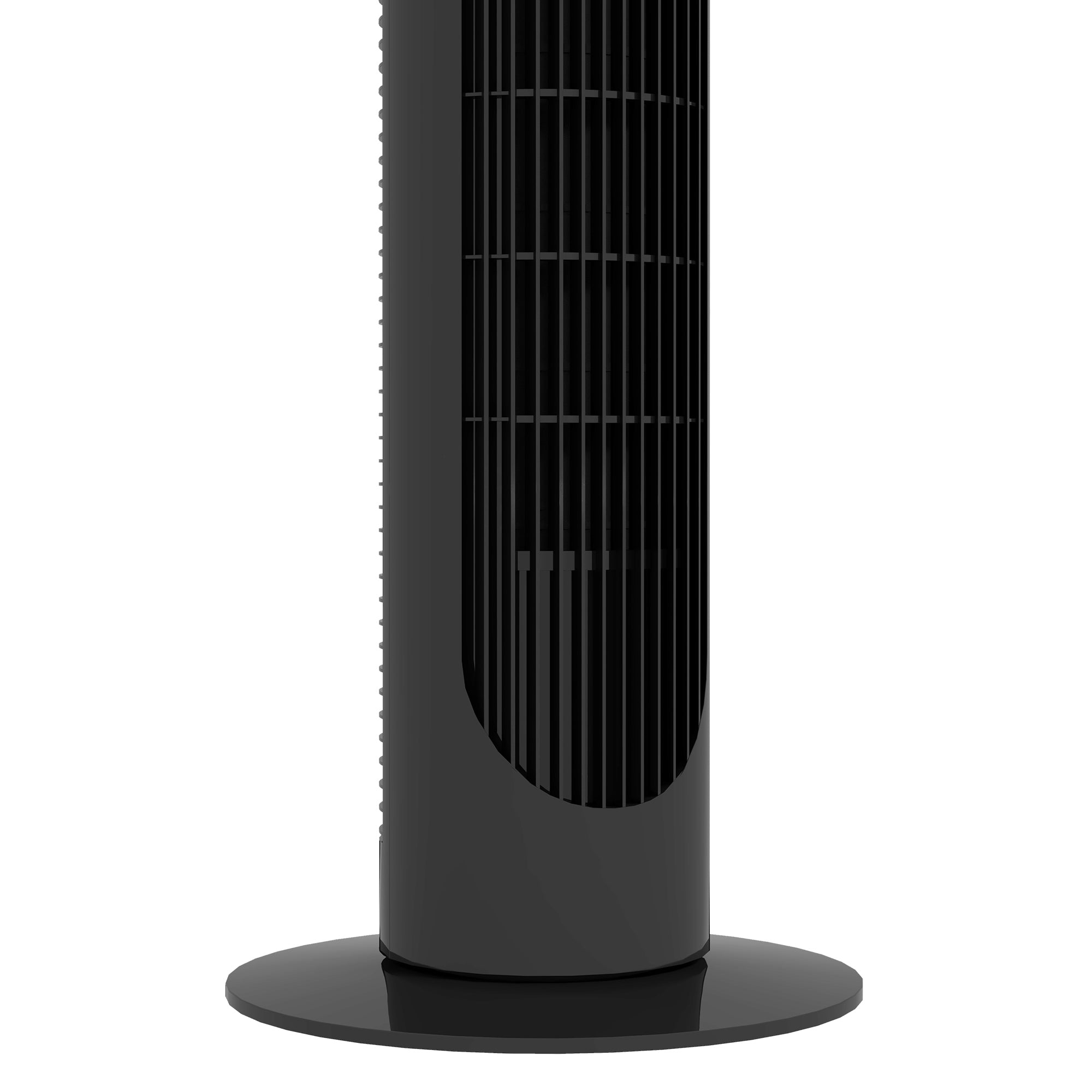 Tower Fan, 45W Quiet 3-Speed 70° Oscillation, ABS Black
