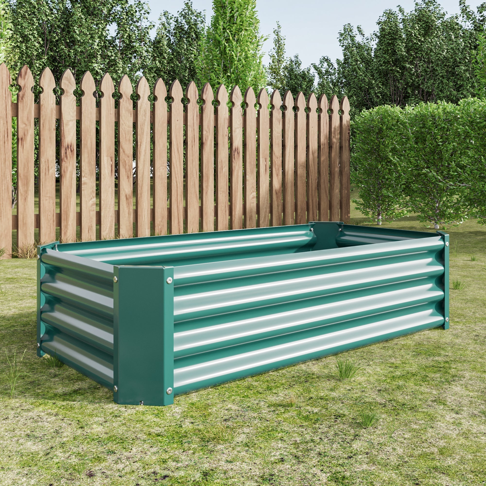 Raised Bed, Robust Metal Plant, Anthracite Steel