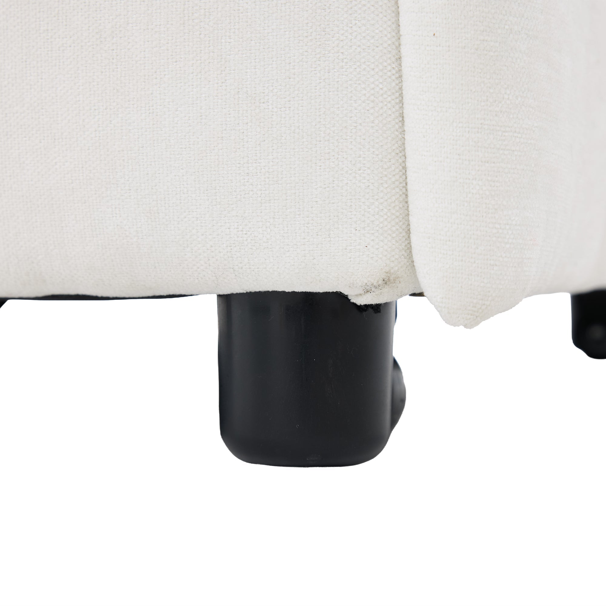 Sleeper Sofa with Adjustable Backrest and Foldable Pull-Out Design, White