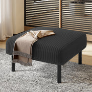 Premium corduroy stool super-soft velour metal frame