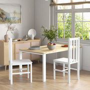 Dining Chairs, Set of 2, 120 kg, Pinewood White