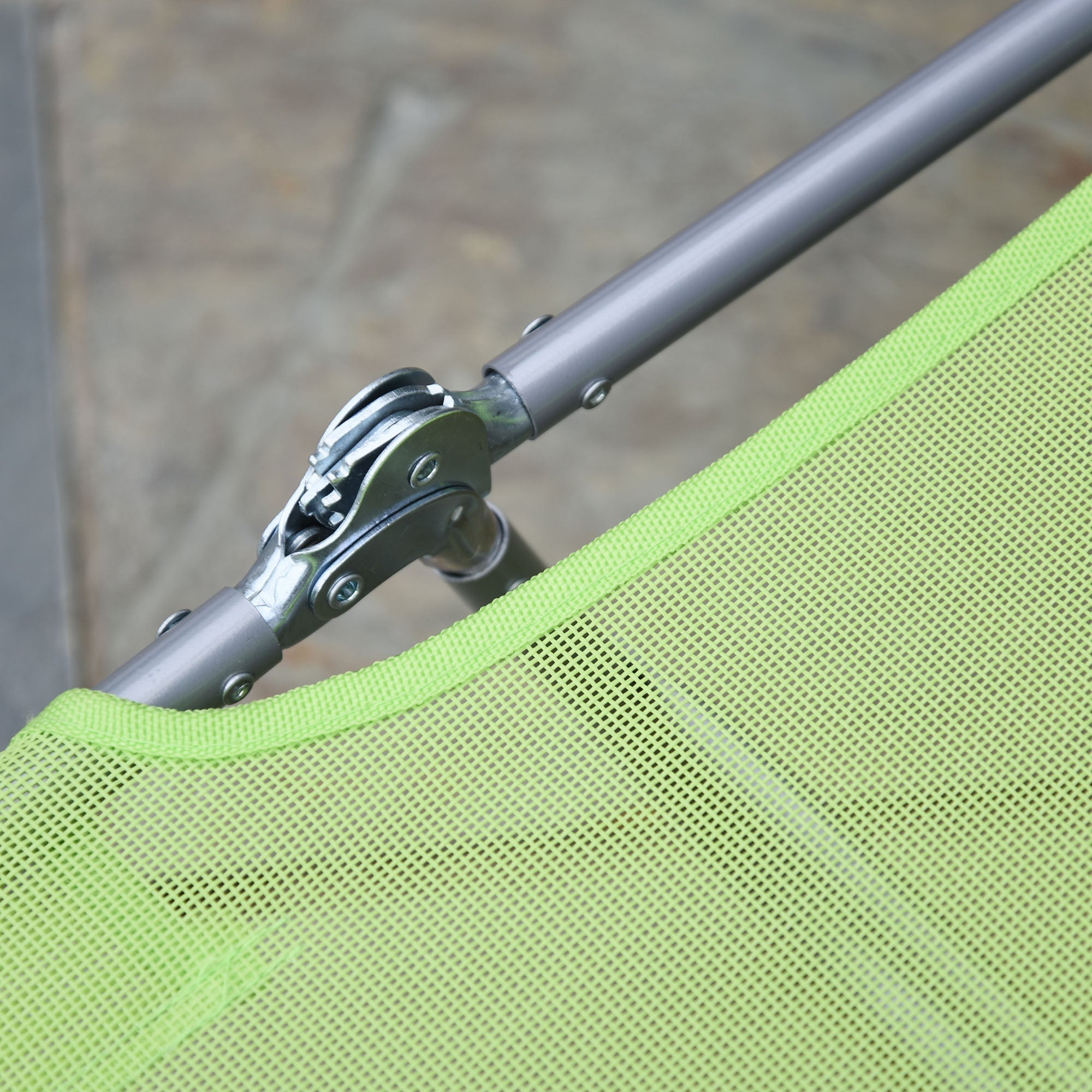 Sun Lounger, Foldable Two-legged for Garden & Balcony, 4 Colours