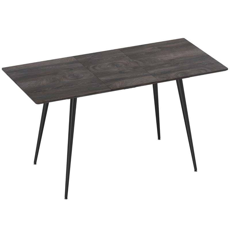 Extendable Dining Table 6-8 Seater Solid Steel Legs