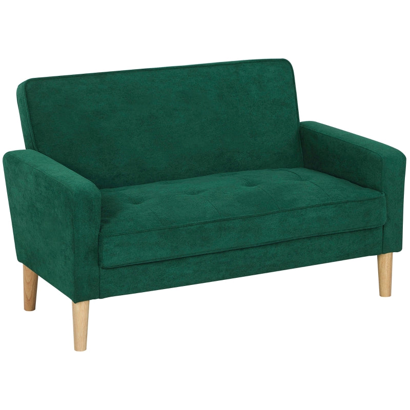 Two-Seater Sofa Velvet-Feel - Green