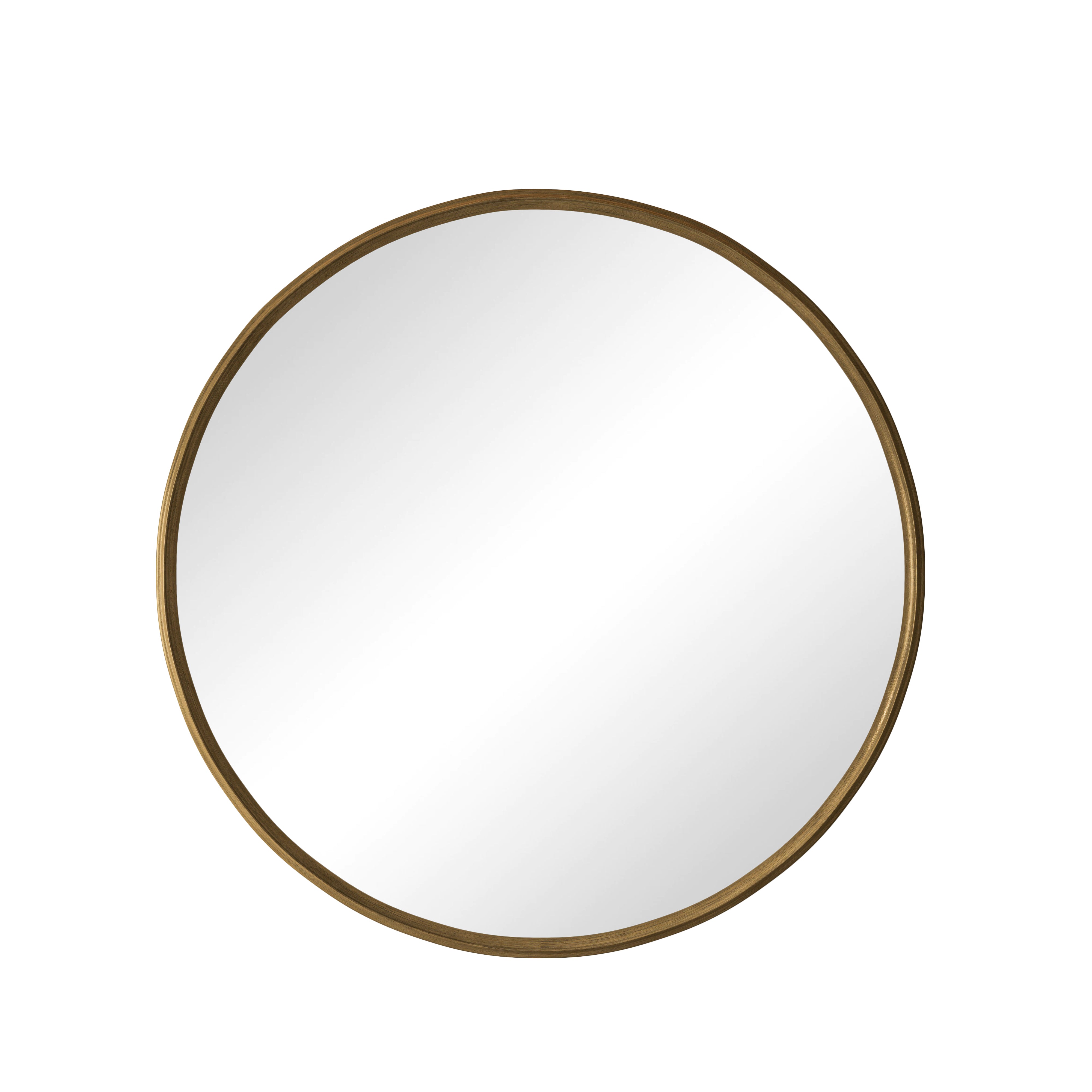 Round Mirror, 80CM Metal Frame, Bronze