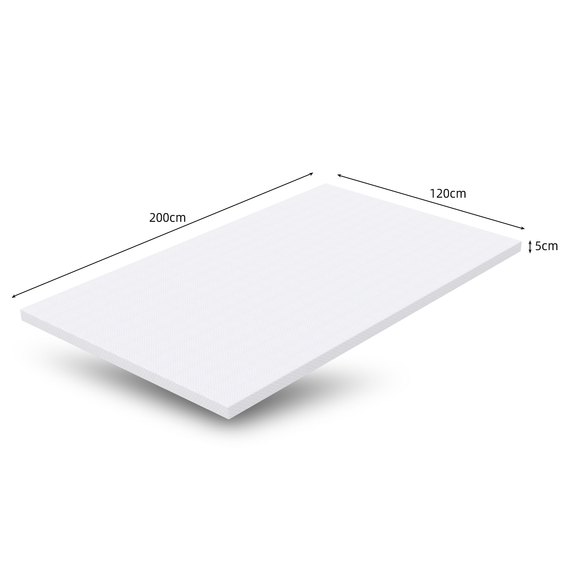 Comfortable Mattress H3 Medium Strength Oeko Tex Certified 120x200cm White