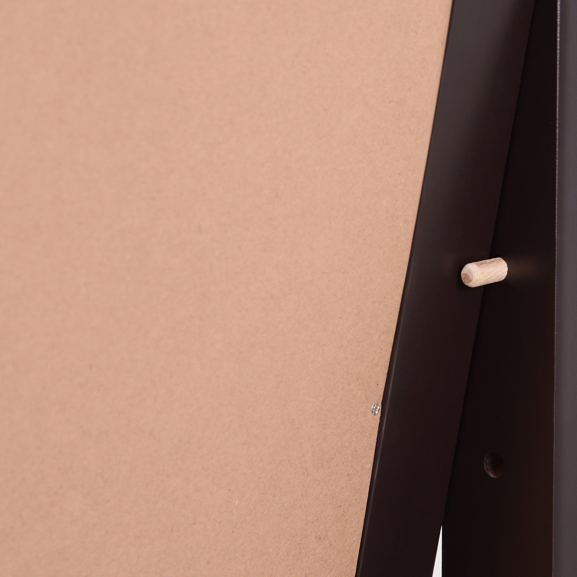 Standing Mirror Full Length Vanity Elevated Feet, MDF Coffee