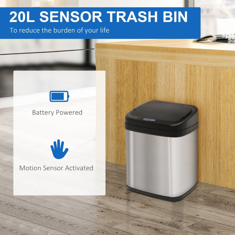 20L LUXURY Automatic Sensor Dustbin Kitchen Waste Bin Stainless Steel