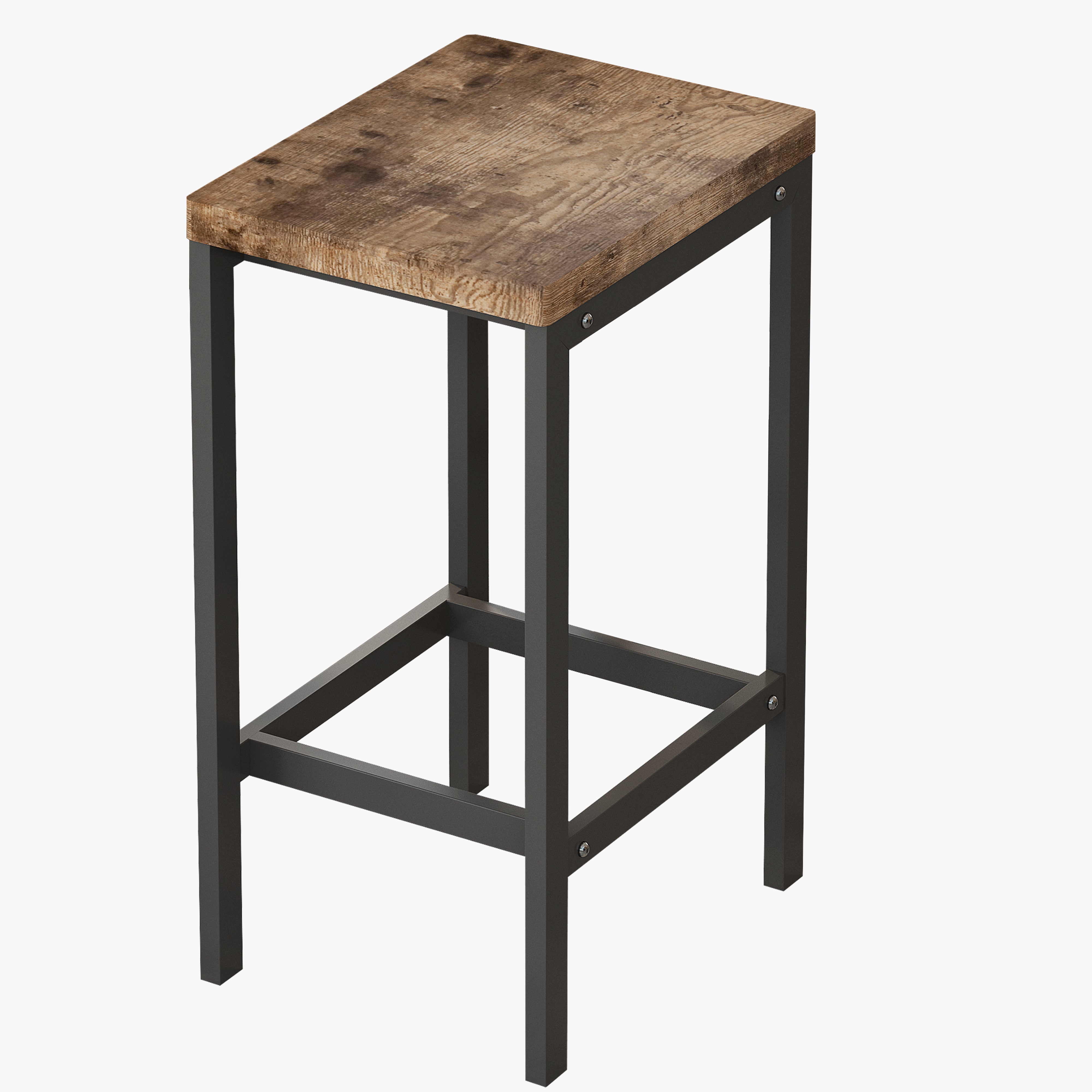 Dining Table Set, Modern Design with 3 Stools, Natural