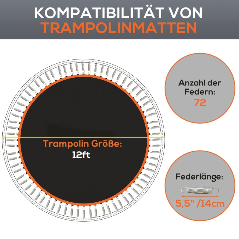 Trampoline Mat, Round Jumping Surface, Polypropylene