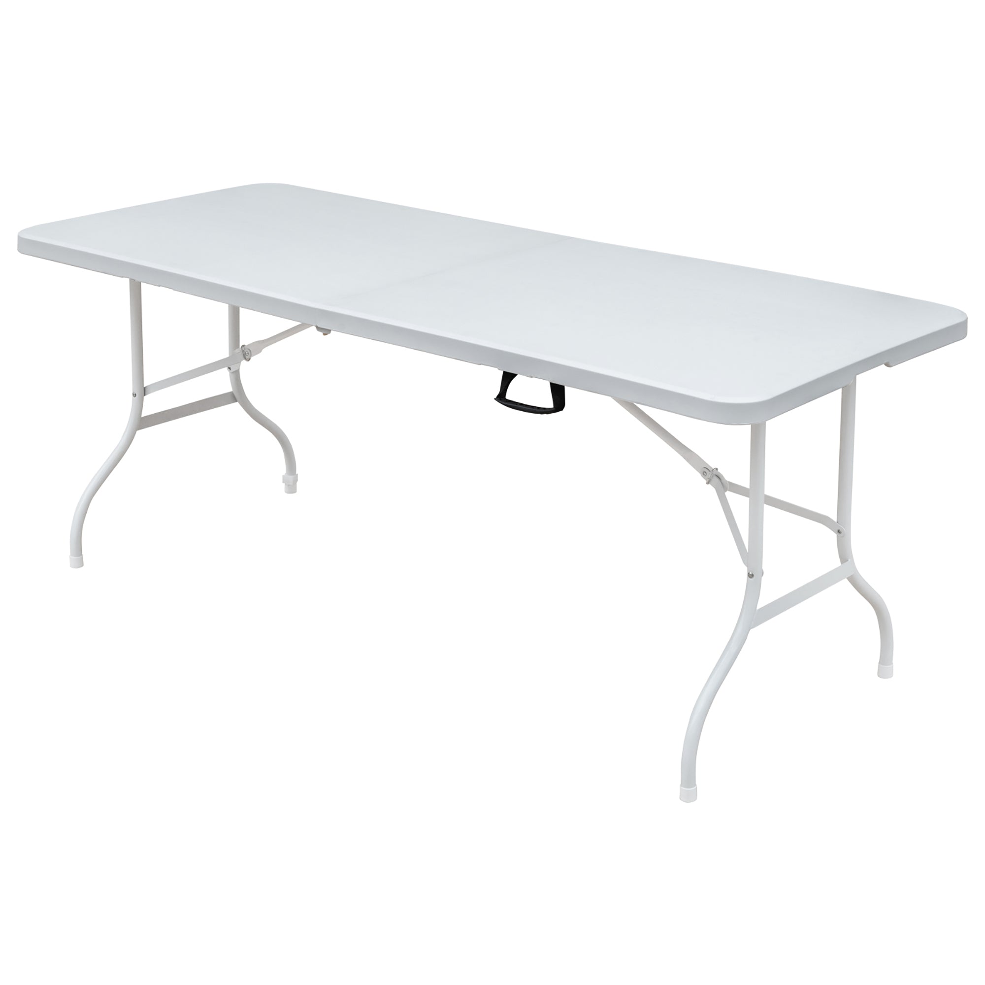 Klapptisch 180cm, Tragbar Verstellbar Rostfrei, Weiß