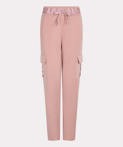 Esqualo Cargo Trousers SS25 - Chalk Pink - Rathwood Store