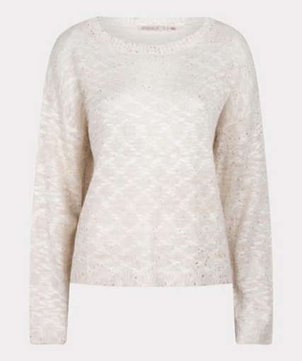 Esqualo Coated Slub Sweater SS25 - Champagne - Rathwood Store