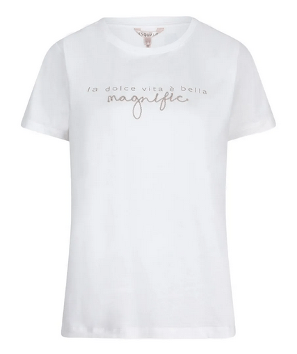 Esqualo Magnifique T-Shirt SS25 - White - Rathwood Store