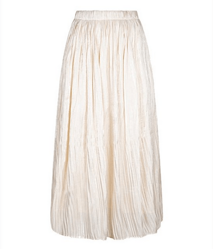 Esqualo Plisse Skirt SS25 - Off White - Rathwood Store