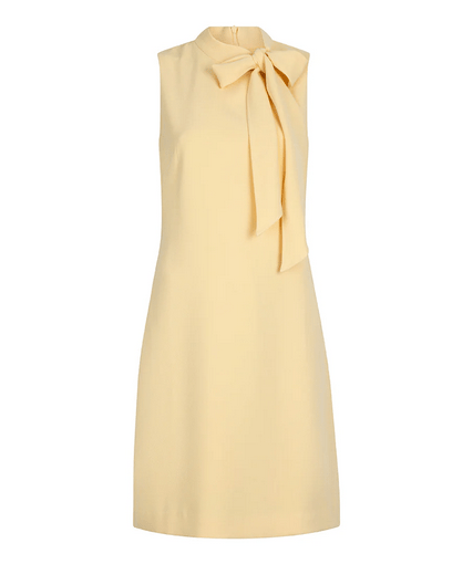 Esqualo S/less Bow Dress SS25 - Yellow - Rathwood Store
