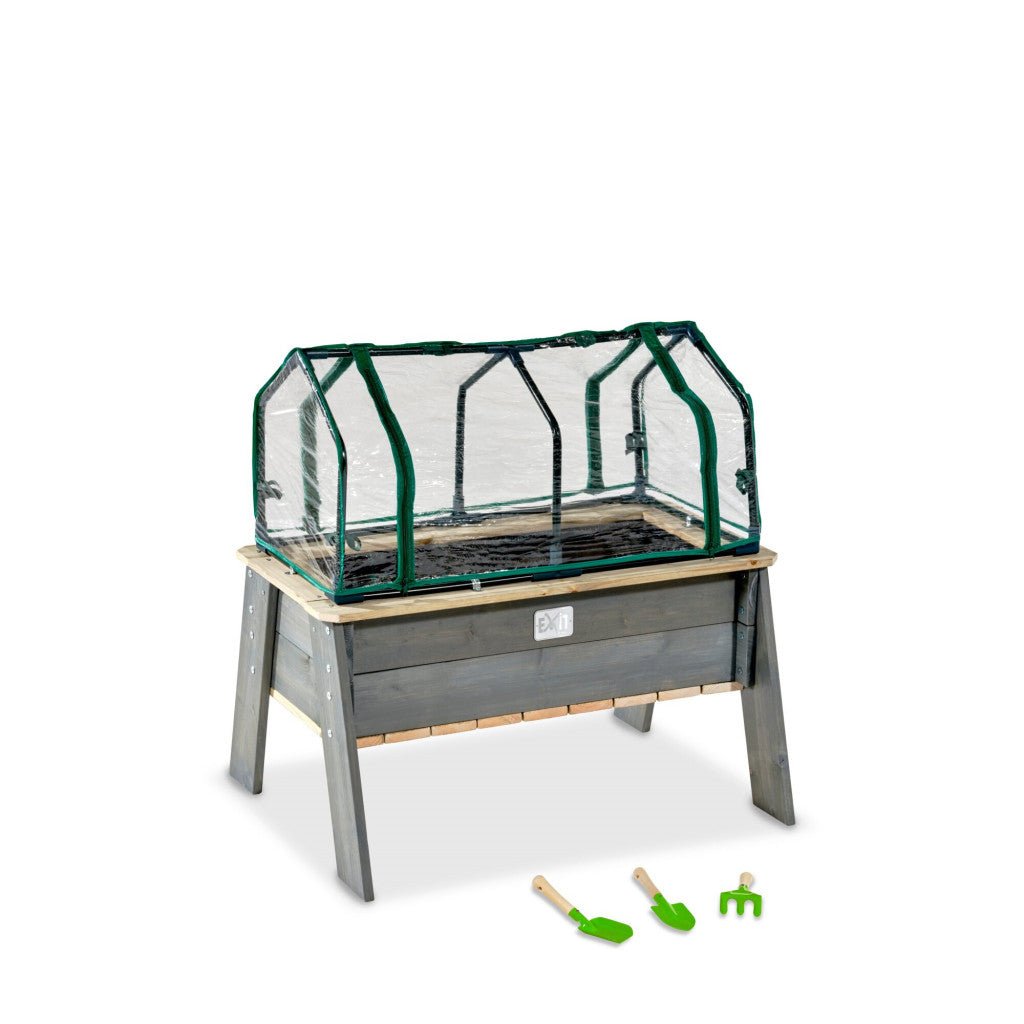 EXIT Aksent Planter Table L with Greenhouse and Gardening Tools - Rathwood Store