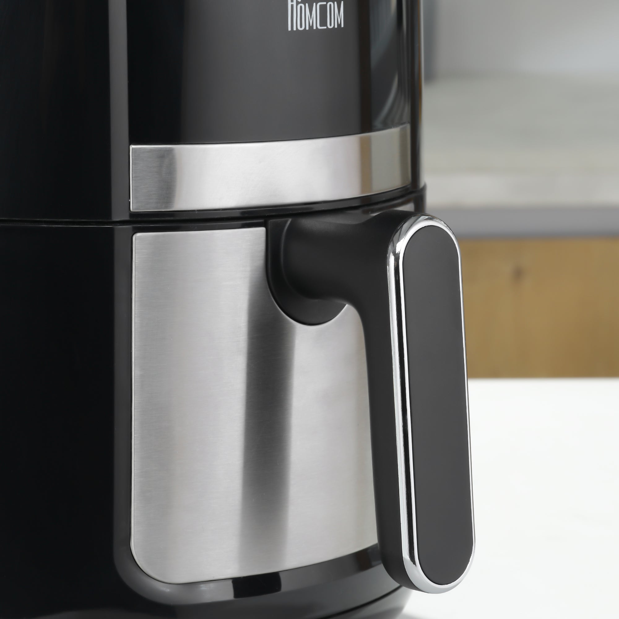 4L Air Fryer, 12 Programs, 60-Min Timer, Non-Stick Basket, Black