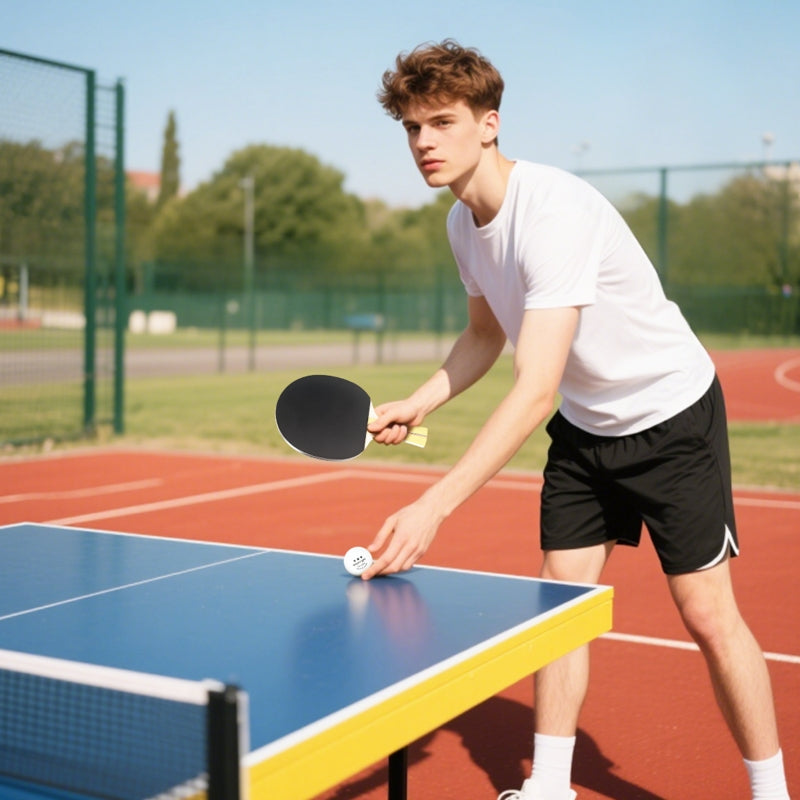Table Tennis Set - 4 Rackets, 8 Balls, Carry Bag