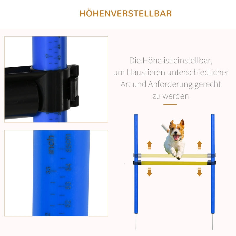 Agility-Set, 5-teiliges Hundetraining-Equipment, Gelb