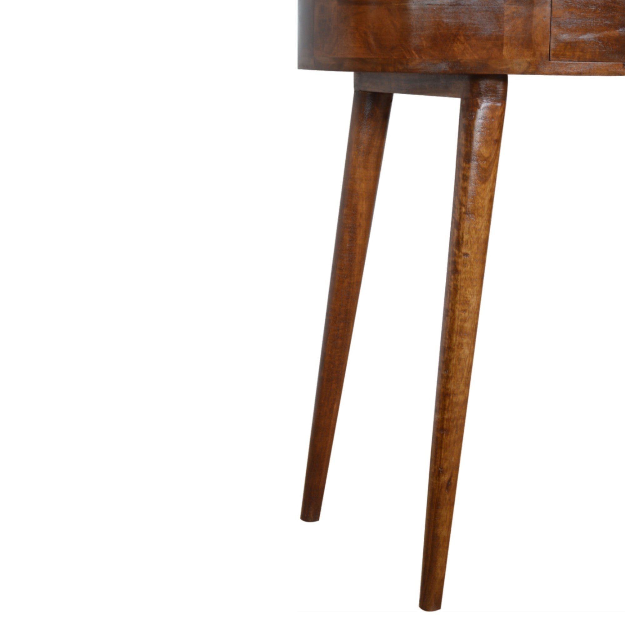 Albion Console, 1 Drawer, Solid Wood Dark Brown