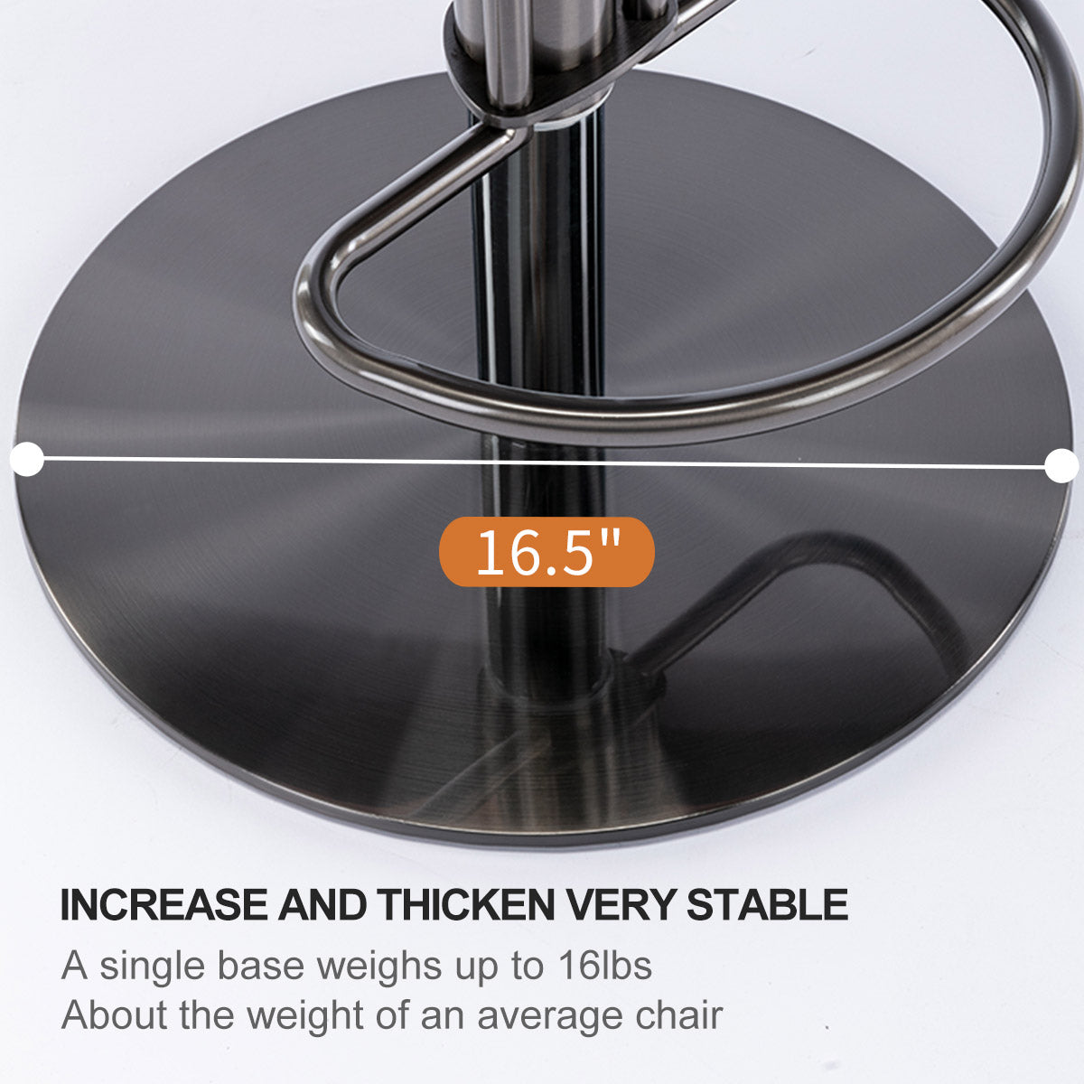 Bar Stools Swivel Adjustable Height Leather Backrest - Black Stainless Steel