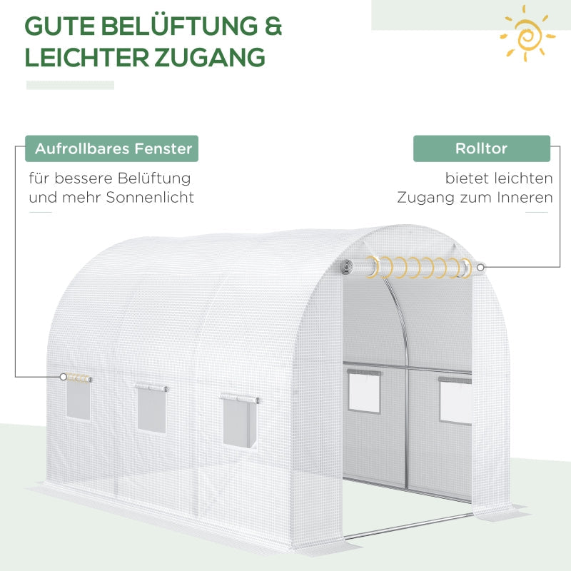 Gewächshausabdeckung, wetterfest, transparent