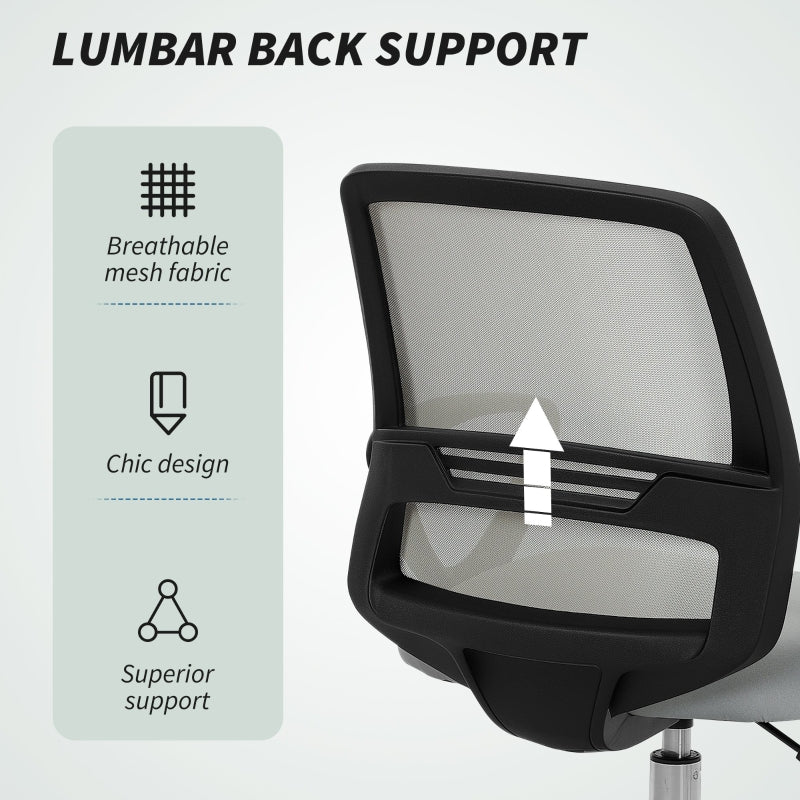 Draughtsman Office Chair with Footrest, Light Grey