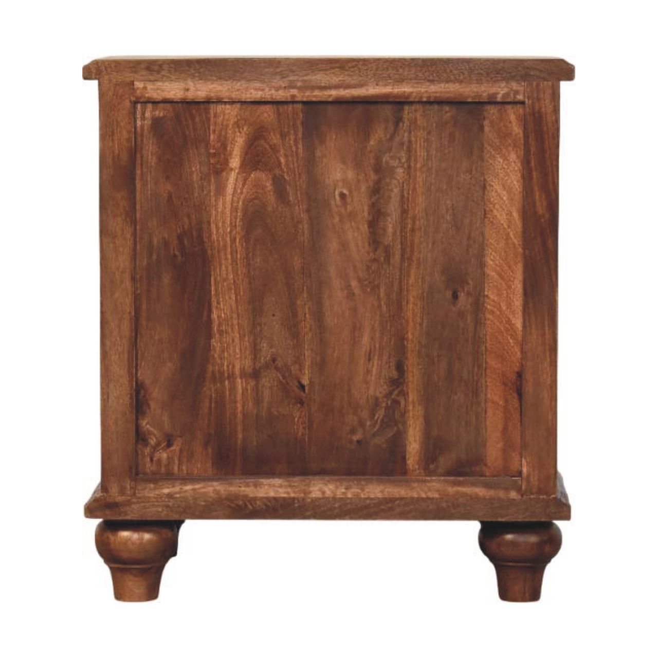 Valencia Bedside with 3 Drawers, Solid Wood Brown